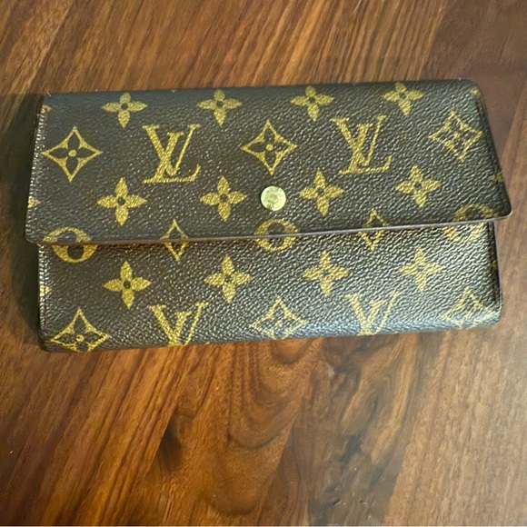 Louis Vuitton Sarah Long Wallet LV Classic Brown Monogram - Picture 1 of 16
